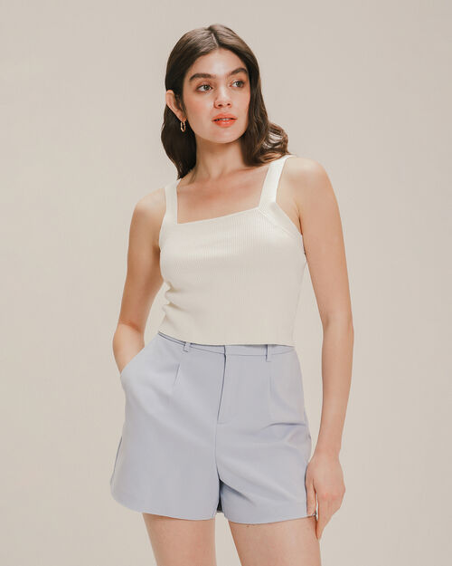 Crop Top Tejido De Punto
